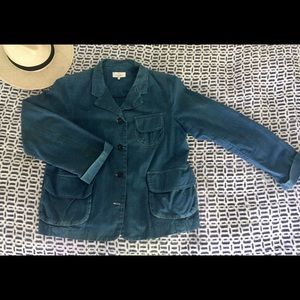 Fitted Dosa organic cotton indigo denim jacket